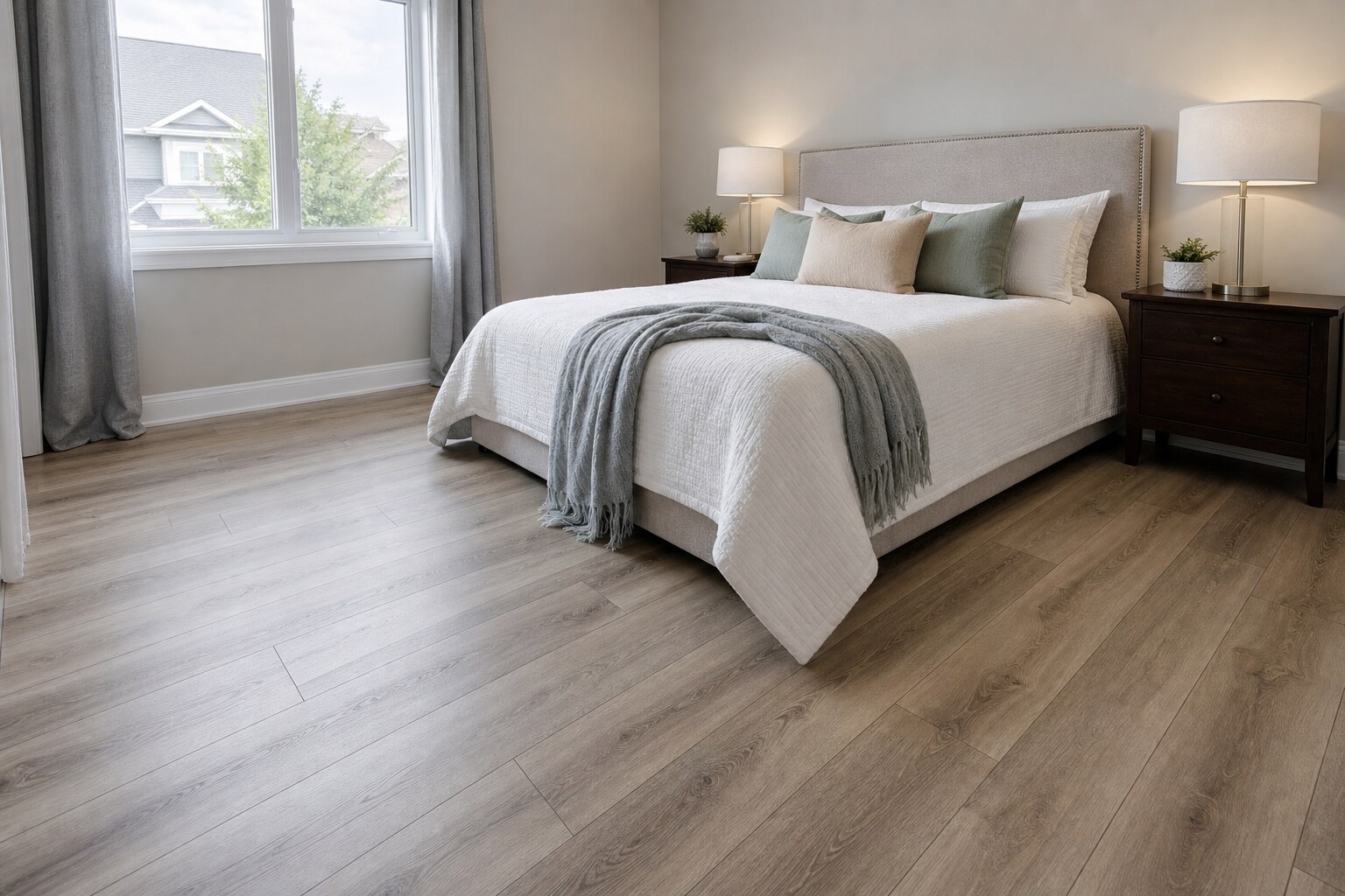 Laminate bedroom flooring, Stittsville